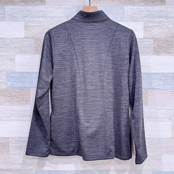 PGA Tour 1/4 Zip Tech Fleece Sweatshirt Gray Golf Pockets Stretch Womens Large - Picture 4 of 8